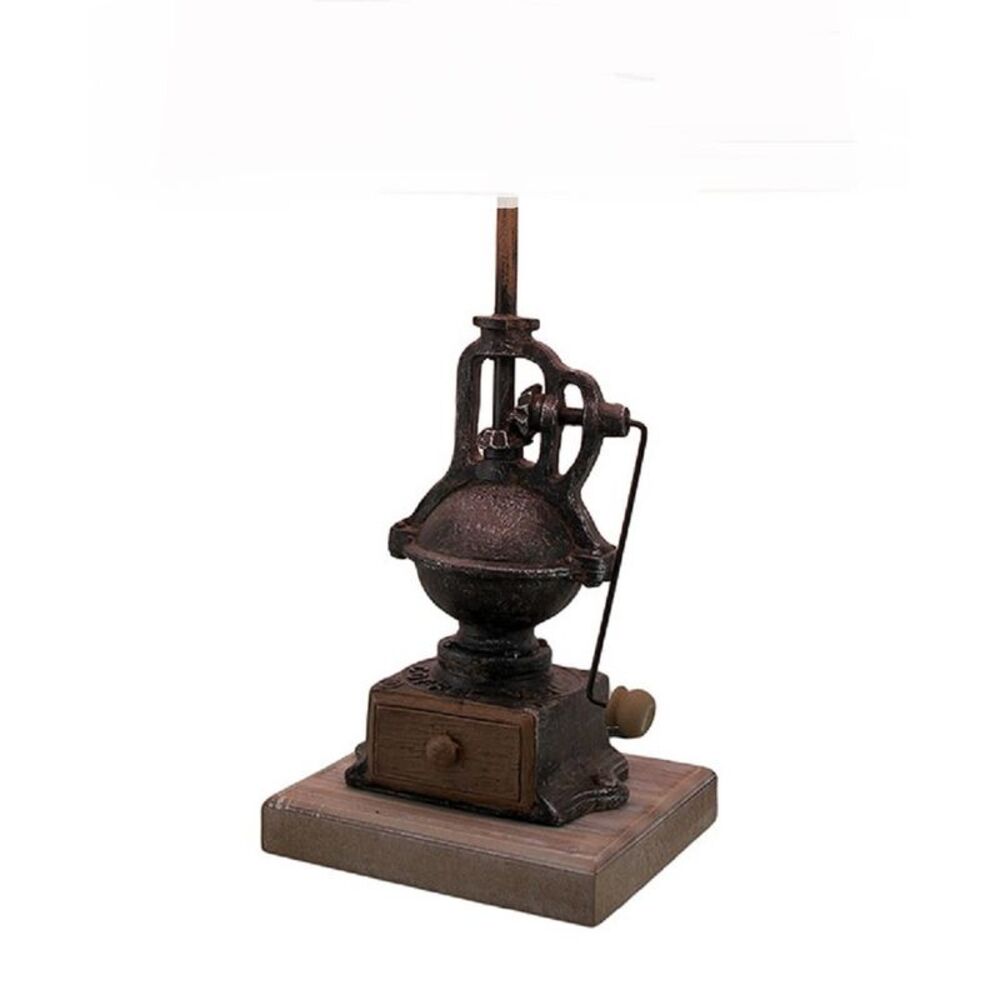 Antique Finish Vintage Coffee Grinder Table Lamp Base Only